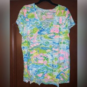 Lilly Pulitzer Honda Classic Etta Top sz L
